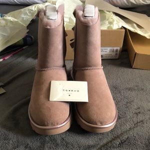 Metallic rose bailey bow II short